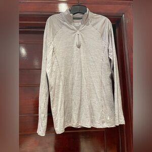 Smartwool Women’s Light Gray Merino 15O Quarter Zip